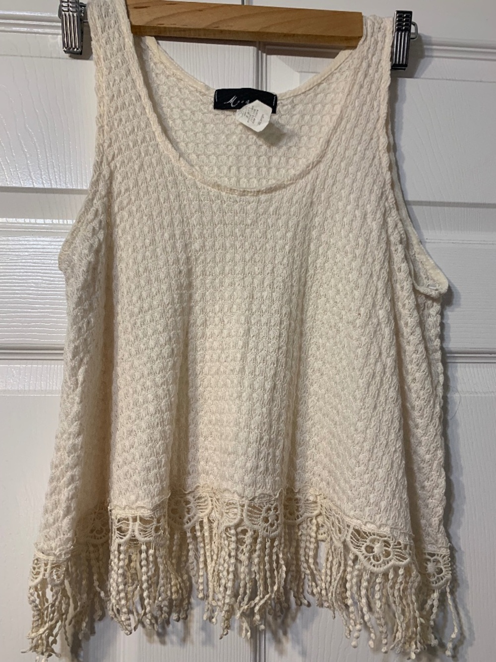 Fate Sheer Sleeveless Cream Top